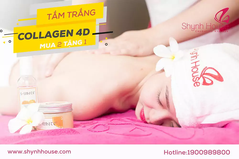 Công nghệ tắm trắng Collagen 4d
