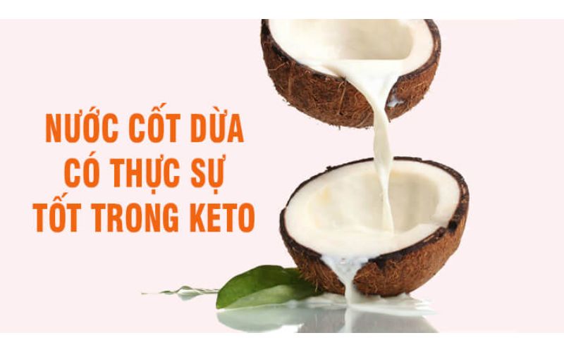 chế độ keto nước cốt dừa