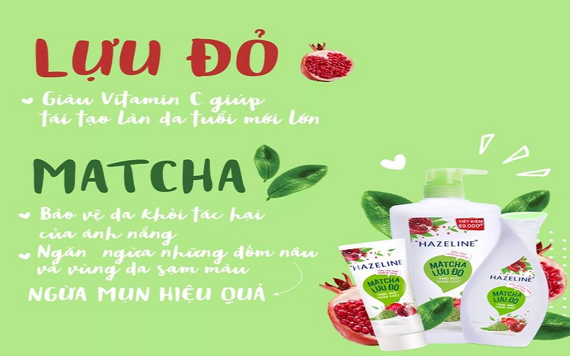 Hazeline matcha lựu đỏ