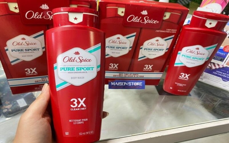 Old Spice Pure Sport 3X Clean Net