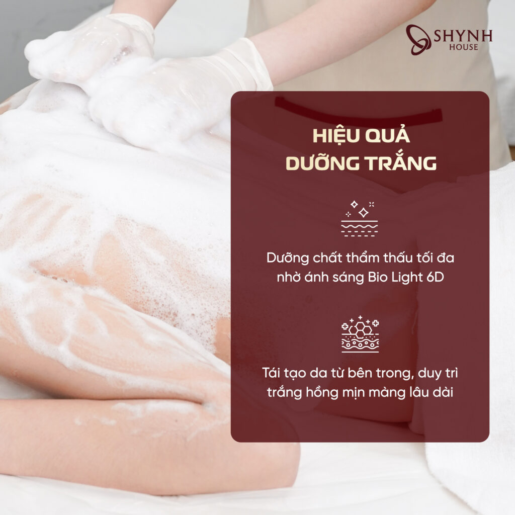 Tắm Trắng Bio Light 6D Tại Shynh House