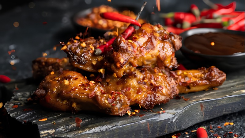 Thực phẩm cay nóng có thể khiến cơ thể tăng tiết mồ hôi và dầu nhờn
