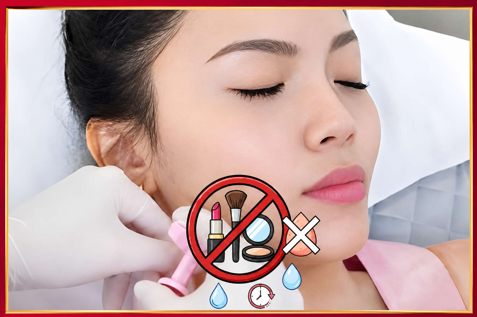 Để vùng tiêm thông thoáng trong 24 giờ đầu
