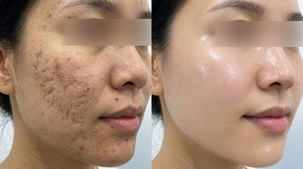 Khách hàng trải nghiệm liệu trình laser trị sẹo rỗ tại Shynh House
