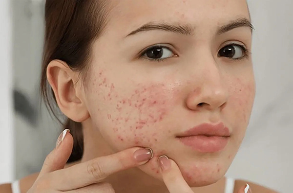 Nguyên nhân gây mụn do bít tắc lỗ chân lông, vi khuẩn và rối loạn nội tiết trên da mặt
