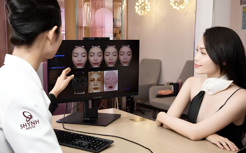 Bác sĩ thăm khám và phân tích tình trạng sẹo