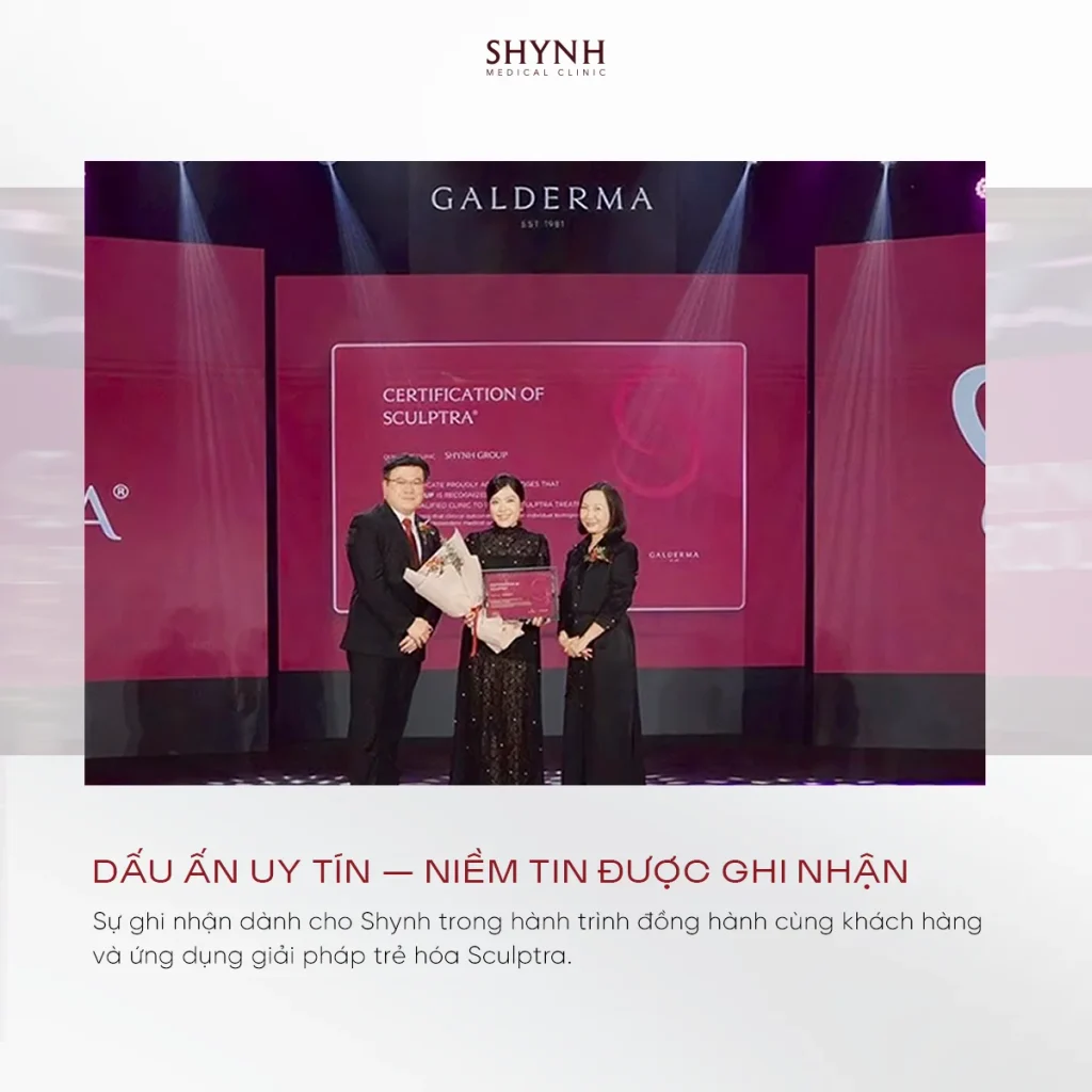 Hoạt động chứng nhận và đào tạo chuyên môn Sculptra tại Shynh