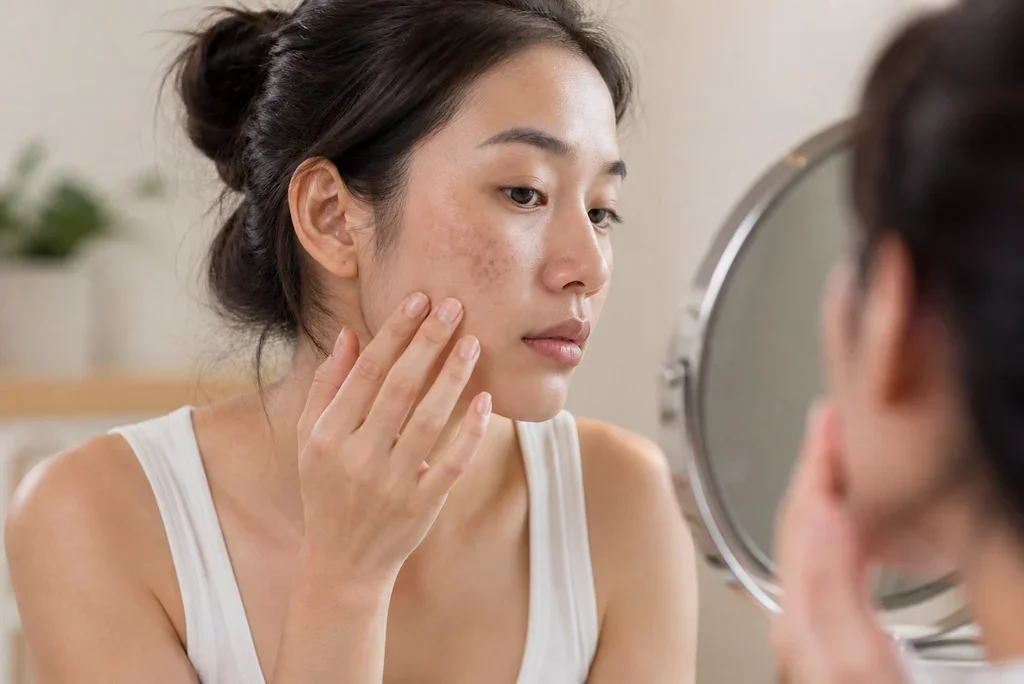 Tình trạng nám và vùng da tăng sắc tố trên gương mặt